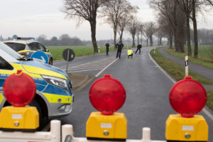 Unfall auf der K1 bei Tüddern höhe Gewerbegebiet,. Angehörige finden einen 18jährigen bei suche tot auf der Kreisstraße.