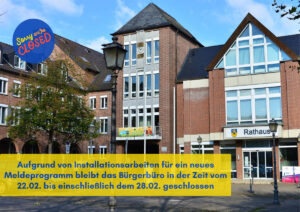 Bürgerbüro geschlossen