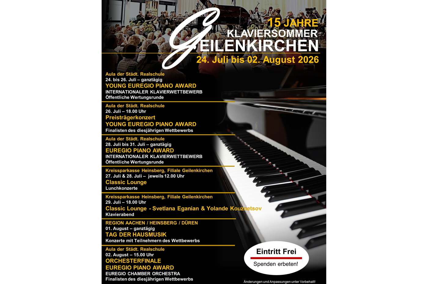 Plakat Klaviersommer_Beginn