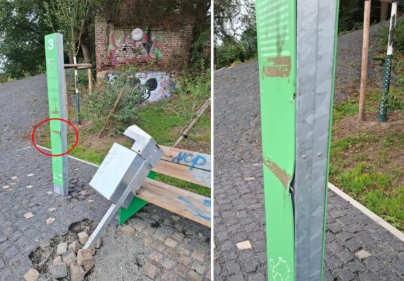 Vandalismus_Wanderweg